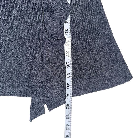 Sachin & Babi Chalise Grey Cap Sleeve V-Neck Ruffle Knit Dress XL - Picture 8 of 8